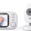 Babyfoon met Camera & Monitor - 360° Rotatie, Nightvision, 2-Way Talk, Temperatuurmeter & 8 Slaapliedjes - Veiligheid en Comfort voor Jouw Baby!