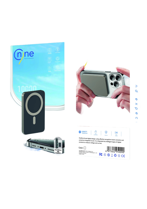 Nine Tec 10000MAH E Magnetic Wireless Powerbank 15W