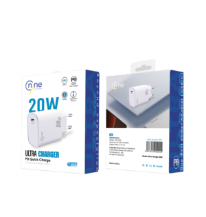 Nine Tec 20W Ultra Charger PD Quick Charge One-Port Power Adapter USB-C