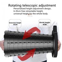 Herzberg HG-04050: Telescopische Verstelbare Opvouwbare Buitenzetel - Zwart
